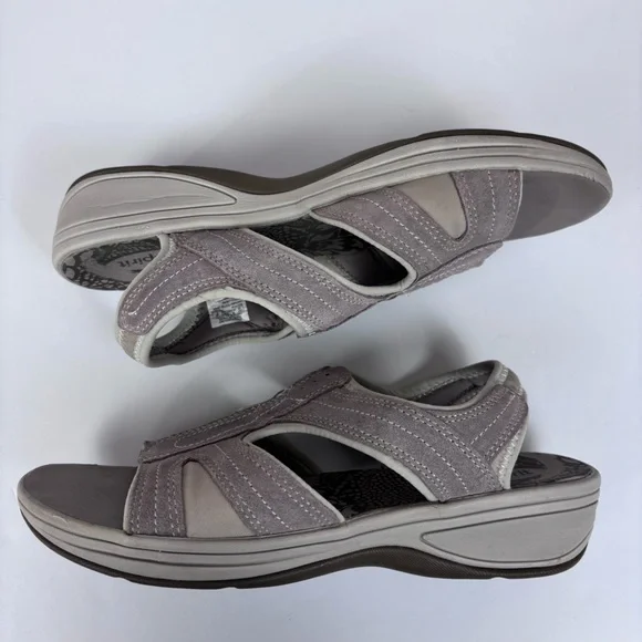 Easy Spirit Highline Leather Sandals Wedge Slip On Slingback Lightweight 10 - Picture 11 of 15